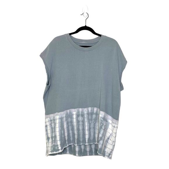 Raquel Allegra Blue Cotton Sweatshirt Tunic Top 2 - Picture 1 of 6